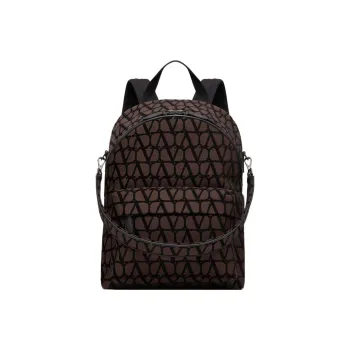 Valentino Garavani Logo Detailed Zip-Up Backpack