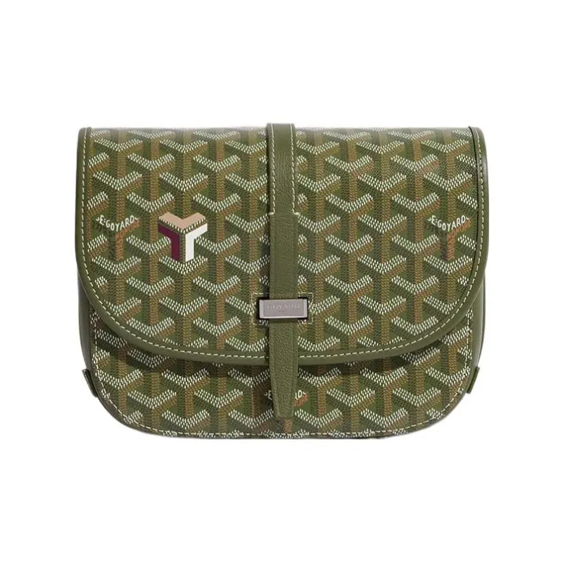 GOYARD Belvédère Canvas With Leather Messenger Bag Shoulder Bag, Crossbody Bag Unisex-1