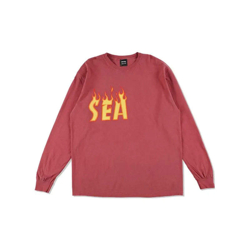 Wind And Sea X Thrasher X WIND AND SEA CO-TITLED SERIES T-Shirts Unisex Red-1