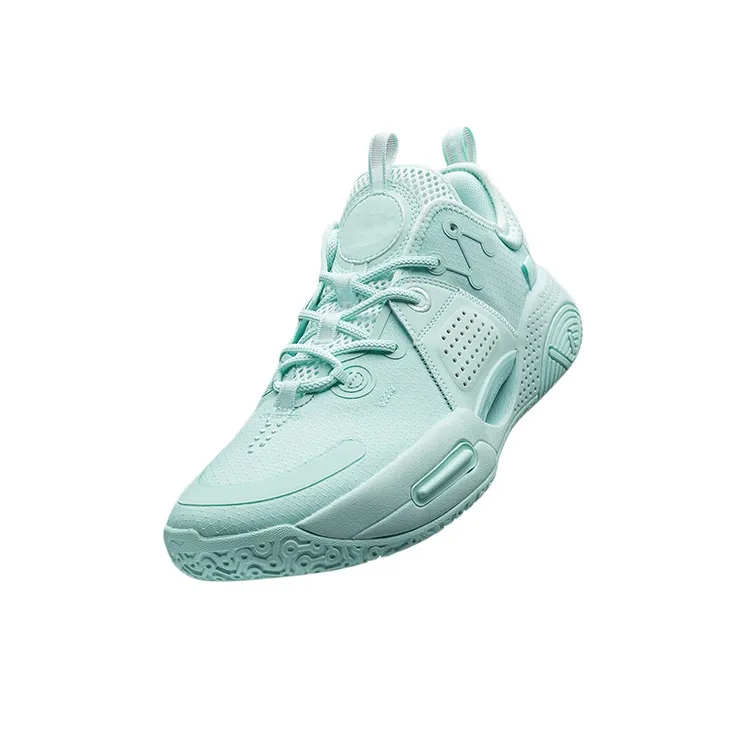 LINING All City 9 V1.5 Basketball Shoes Men Low Top Water Wave Green-2