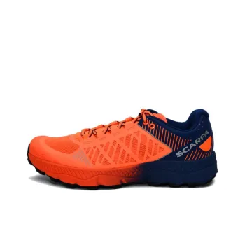 SCARPA Spin Ultra Anti-Slip Wear-Resistant Low-Top Running Shoes Men's Orange Blue