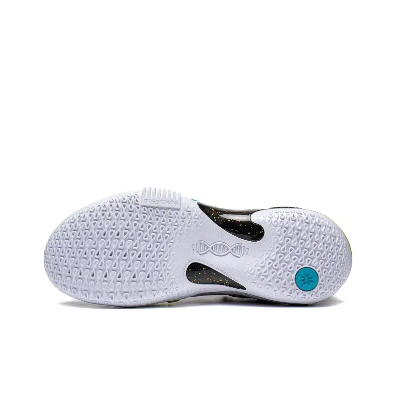 LiNing Wade Fission 8 Non-slip Wear-resistant Shock Absorption Low-Top Basketball Shoes Men's Gray White Black-2