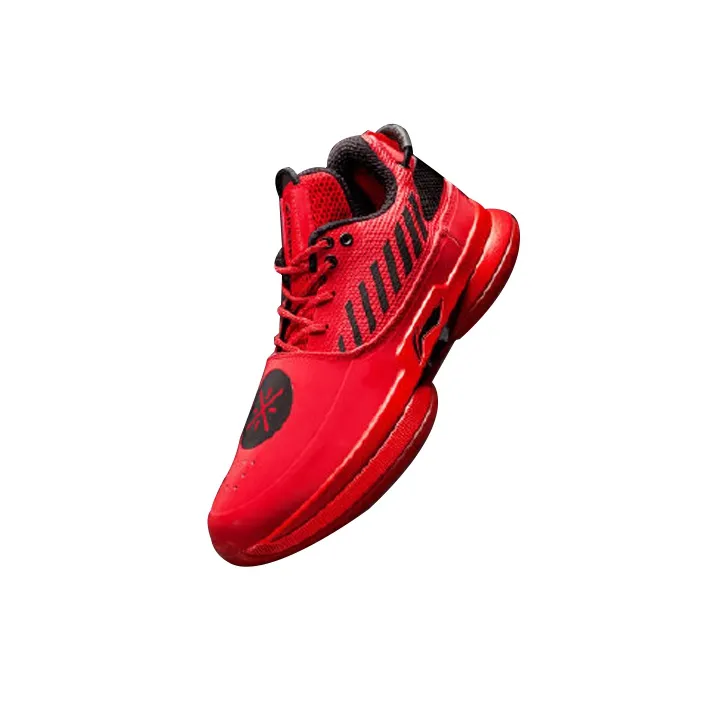 LINING Basketball Shoes Men Mid Top White/Red-1