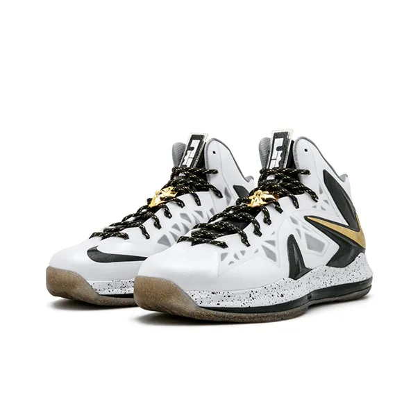Nike LeBron X Elite+ White Gold-2