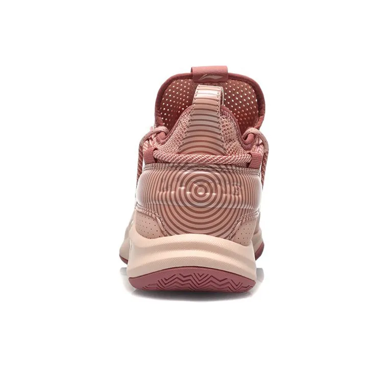 LiNing Speed Team Anti Slip Wear Resistant Low Top Basketball Shoes Men's Dusty Pink-5