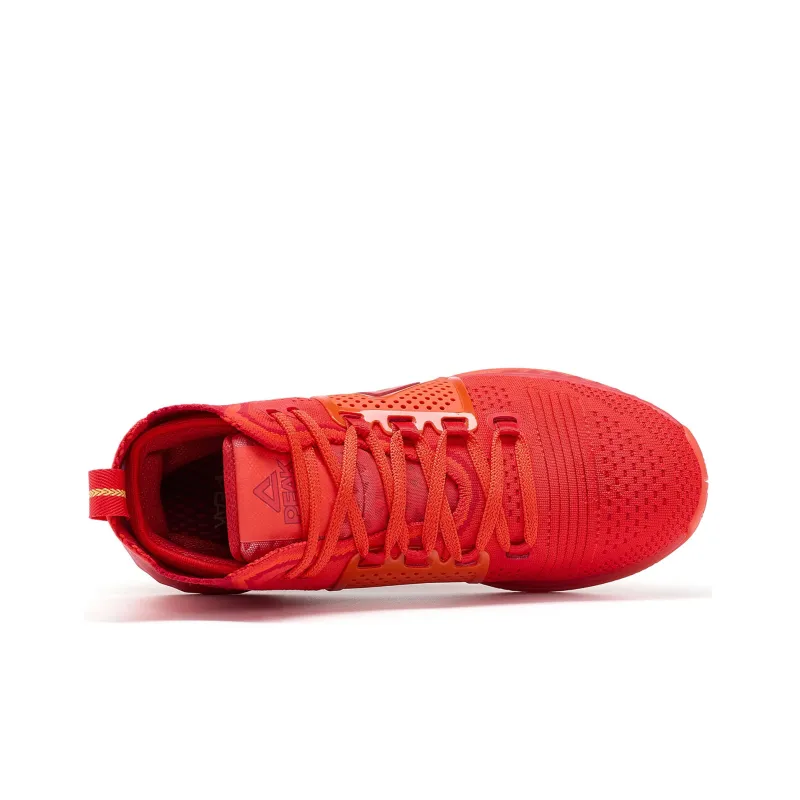 PEAK Fireworks Third Generation High Top Basketball Shoes Men's Red-3