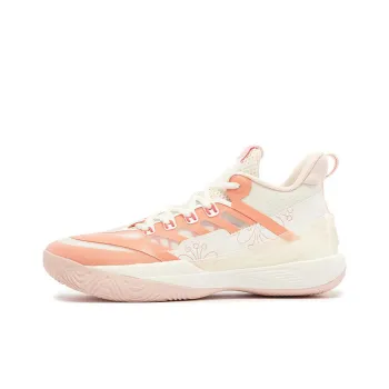 361° AG Sparkling Anti Slip And Wear Resistant Breathable Low Top Basketball Shoes Men's White Orange