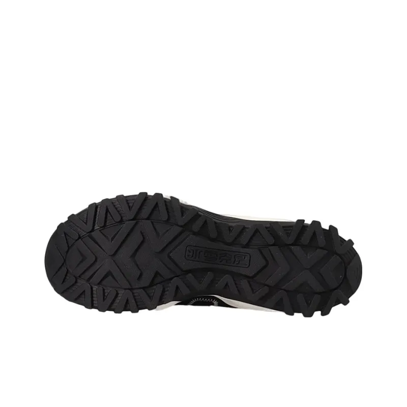 Anta Cushioning, Slip Resistant, And Abrasion Resistant Mid Top Performance Basketball Shoes Men's Black White-4