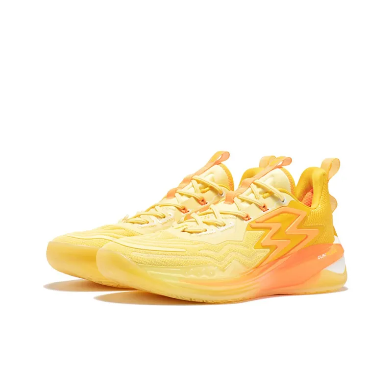361° Big3 3.0 Pro Orange Soda Durable Breathable Low-Top Basketball Shoes Yellow-2