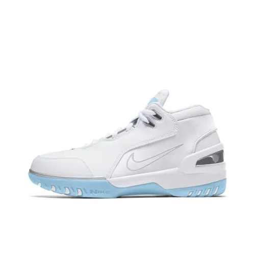 Nike Air Zoom Generation Basketball Shoes Men Mid-Top White/Blue