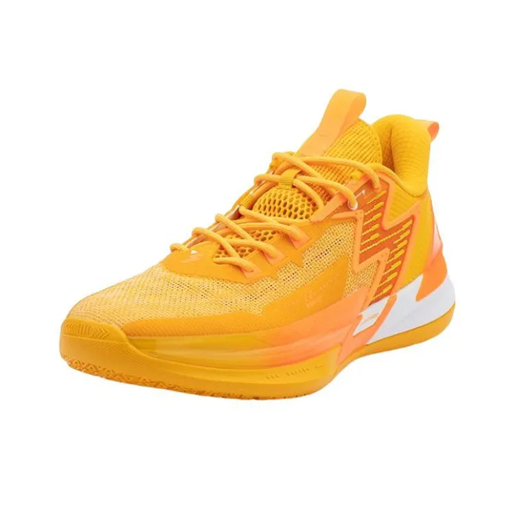 361° Big3 4.0 SWITCH Orange Soda Anti Slip Wear Resistant Low Top Performance Basketball Shoes Men's Yellow Orange-1