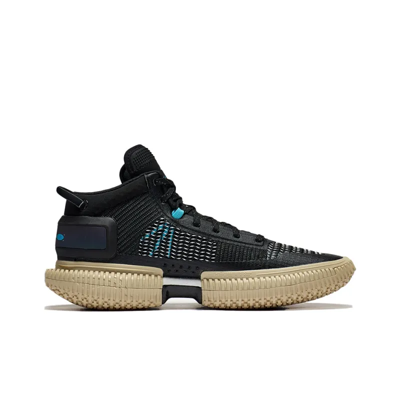 LiNing Badfive 3 Ultra Breathable Support Rebound Mid Top Basketball Shoes Men's Black-1