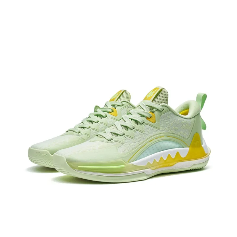 XTEP Melee 1 Anti Slip Wear Resistant Low Top Performance Basketball Shoes Men's Green-2