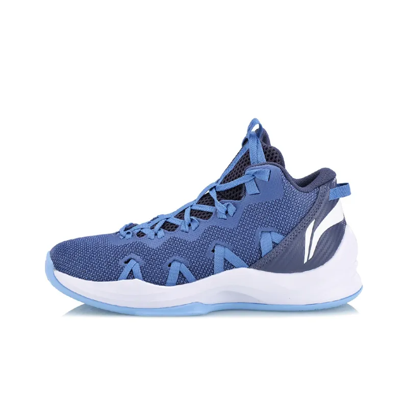 LiNing Cushioning, Slip Resistant, Abrasion Resistant, Breathable, Coverage, Support Mid Top Basketball Shoes Unisex-0