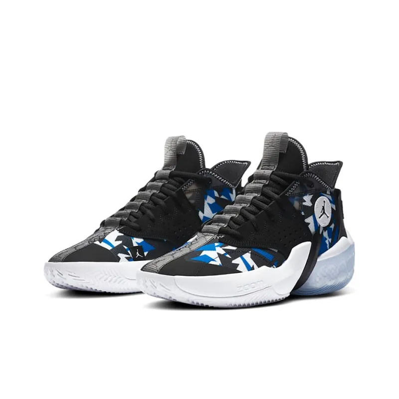 JORDAN React Elevation 'Fractal Pattern Black Racer Blue'-2
