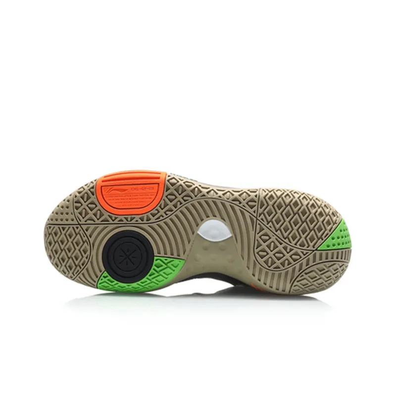 LiNing All City 8 V2 Wade Collection Cushioning Anti-Slip And Wear-Resistant Mid-Top Basketball Shoes Plain Khaki-4