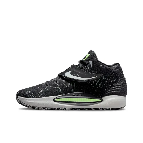 Nike KD 14 Basketball Shoes Men Mid-Top Black/White/Green