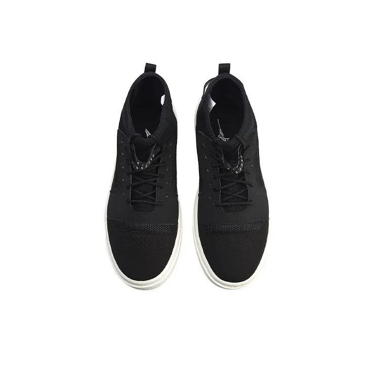 LiNing Bad Five Shock Absorbers High Top Performance Basketball Shoes Unisex Black White-3