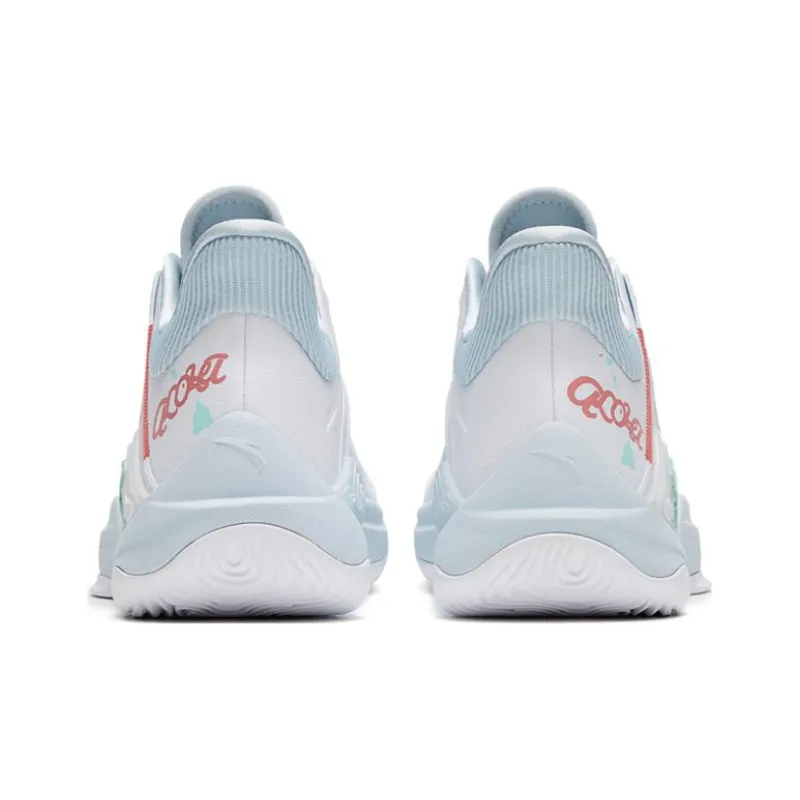 Anta See Mountain 2.5 Abrasion Resistant Breathable Low Top Basketball Shoes Men's White-3