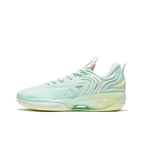 XTEP You Cloud 7 Generation SE Cushioned Slip Resistant Abrasion Resistant Low Top Basketball Shoes Men's Foam Green