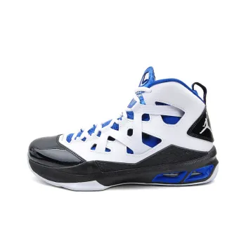 Jordan Melo M9 High-Top Performance Basketball Shoes Men's White Blue Black