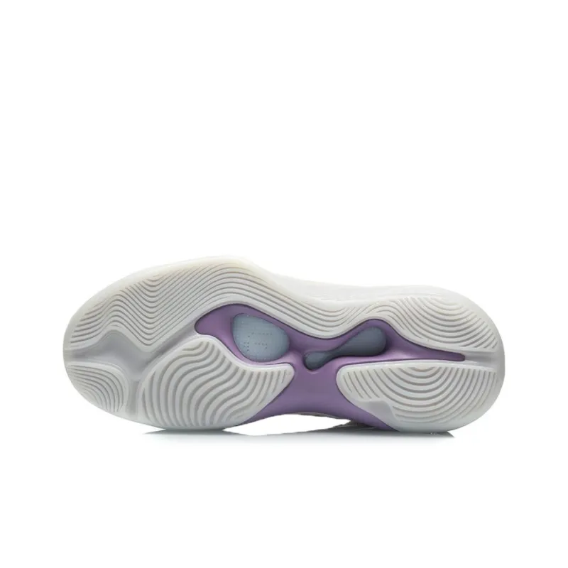 LiNing Liren 1 Cushioning, Slip Resistant, Rebound Mid Top Basketball Shoes Men's White Pink-6