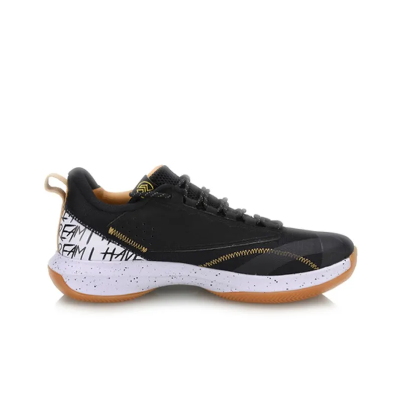 LiNing Speed 6 V2 Cushioning, Slip Resistant, Lightweight Low Top Basketball Shoes Men's Black White-1