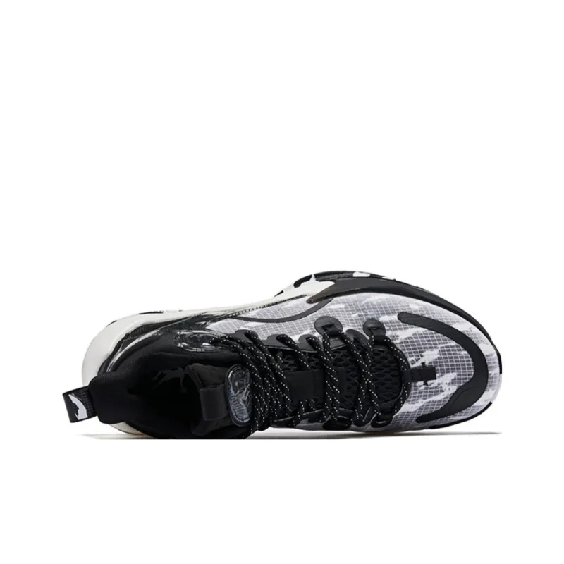 QIAODAN Busters 3Elite Black Warrior Abrasion Resistant Breathable High Top Basketball Shoes Men's Black White-4