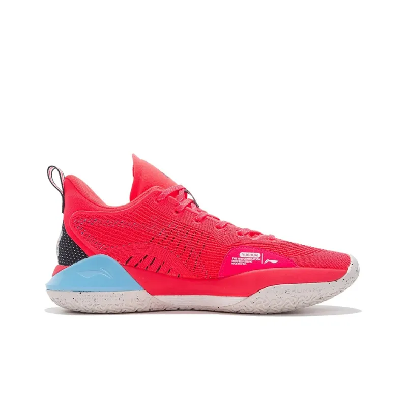 LiNing YuShuai 15 V2 Anti-Slip Wear-Resistant Low-Top Basketball Shoes Fluorescent Flame Red-1