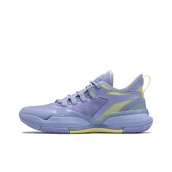 361° Basketball Shoes Men Low Top Iris/Lemon Green