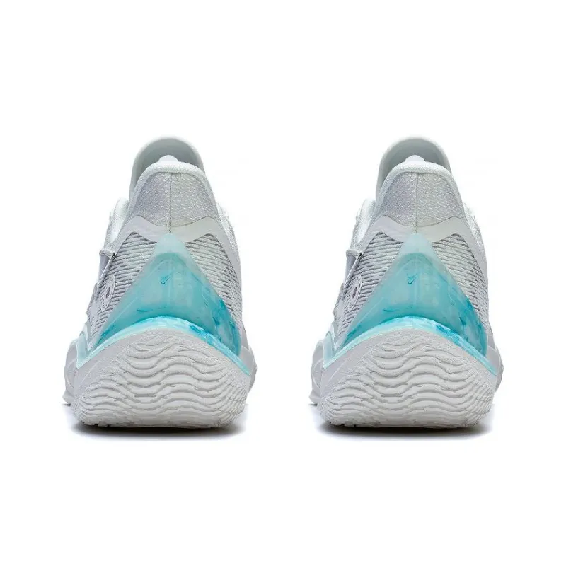 LiNing SONIC 11 Ride Waves Anti-Slip And Wear-Resistant Rebound Low-Top Performance Basketball Shoes Mist White-3