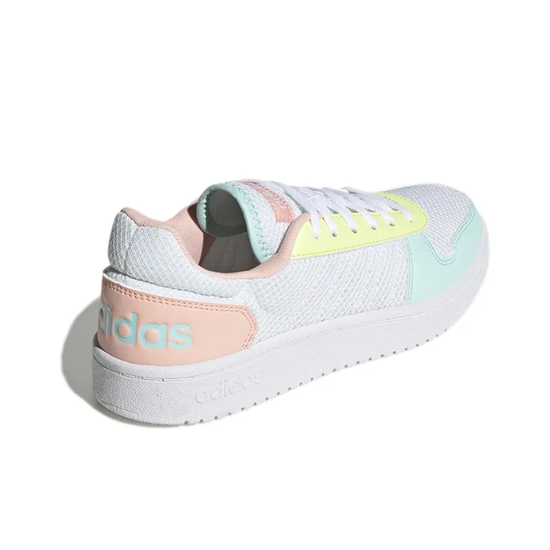 Adidas Neo Hoops 2.0 'White Pink Blue' Women's-3
