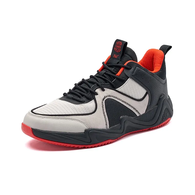 361° Tough Guys Basketball Shoes Men Low Top Black/Red-1