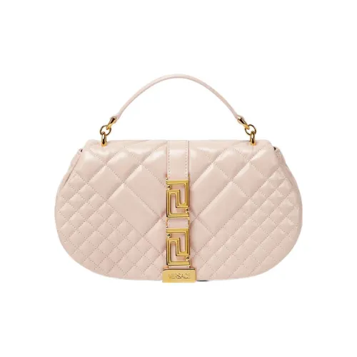 VERSACE Greca Goddess Cow Leather Portable Crossbody Bag Shoulder Bag Women's Light Pink Red