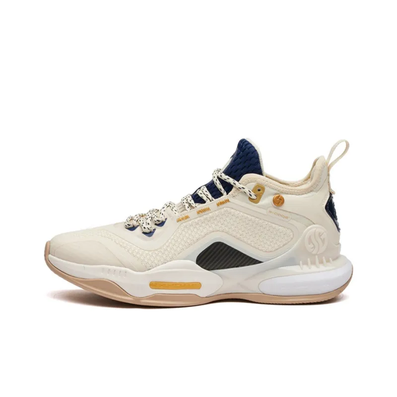 361° AG 2 Aaron Gordon AG2 Wear Resistant Slip Resistant Mid Top Performance Basketball Shoes Men's Beige-0