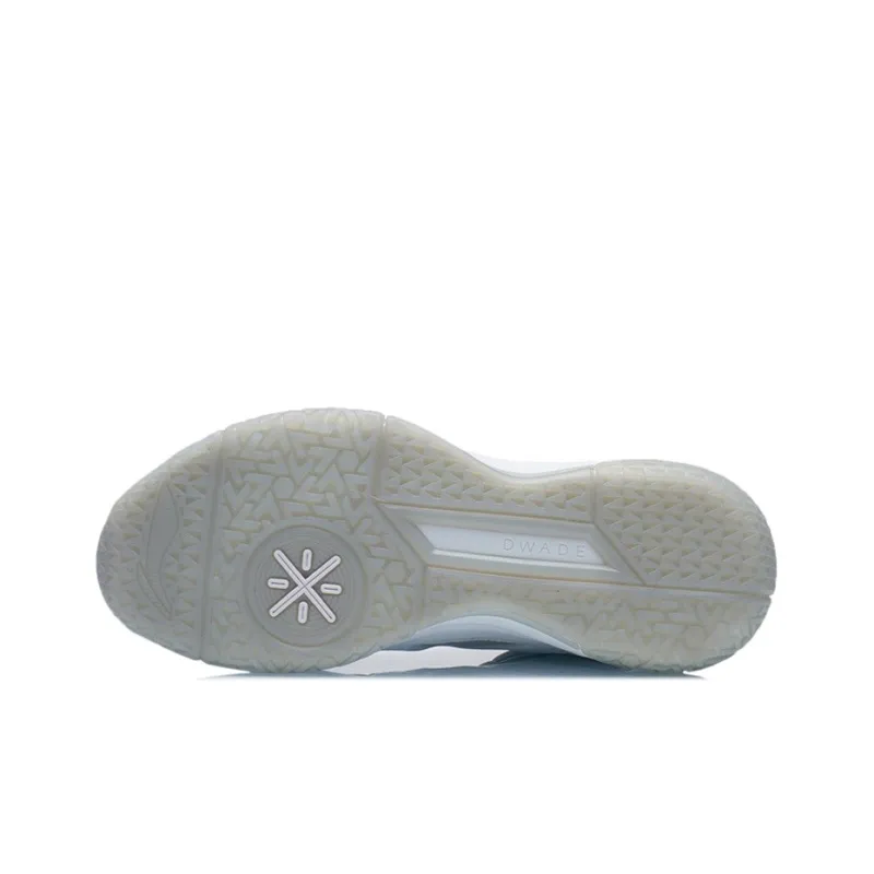 LiNing Team Logos Team Emblem Mid-Top Basketball Shoes Coin Gray-4