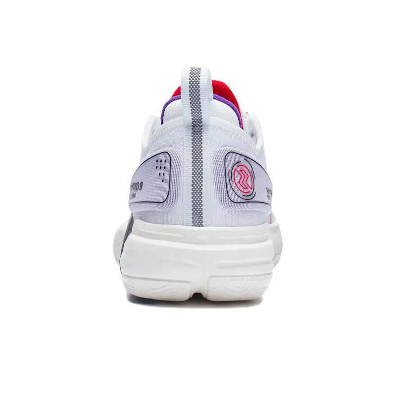 LINING Speed 9 Premium Basketball Shoes Men Low Top Standard White-4