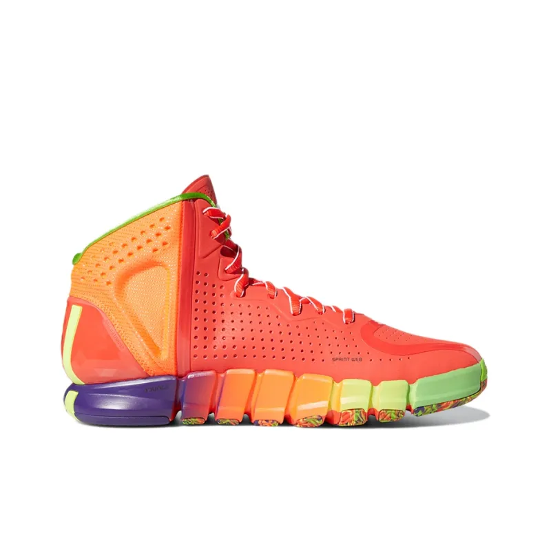 Adidas D Rose 4 Restomod Solar Red Rainbow-1