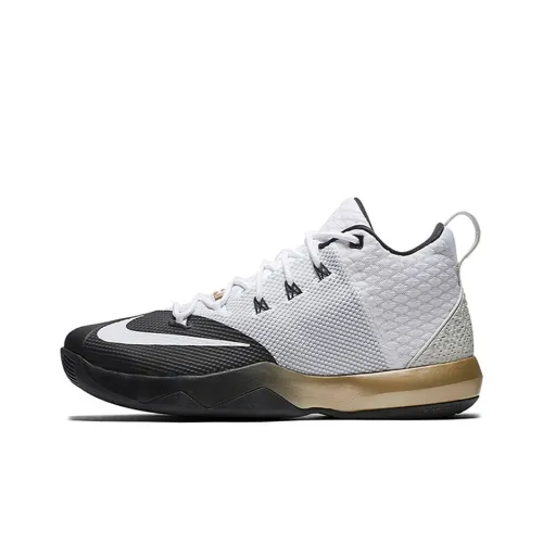 Nike Ambassador 9 Basketball Shoes Men Mid-Top White/Black/Gold