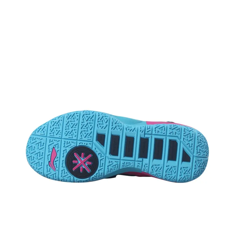 LiNing All City 7 Wade Collection, South Beach Non slip Lightweight Mid Top Basketball Shoes Men's Black Pink Blue-4