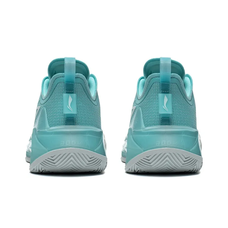 LiNing Liren 3 V2 Jade Sea Slip Resistant, Abrasion Resistant, Lightweight Mid Top Basketball Shoes Men's Aqua Green-3