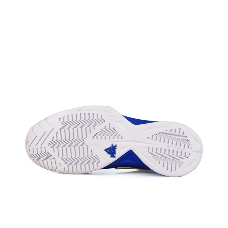 PEAK Cushioning Anti-Slip And Wear-Resistant Low-Top Performance Basketball Shoes Men's White Blue Parker Mini Edition-4