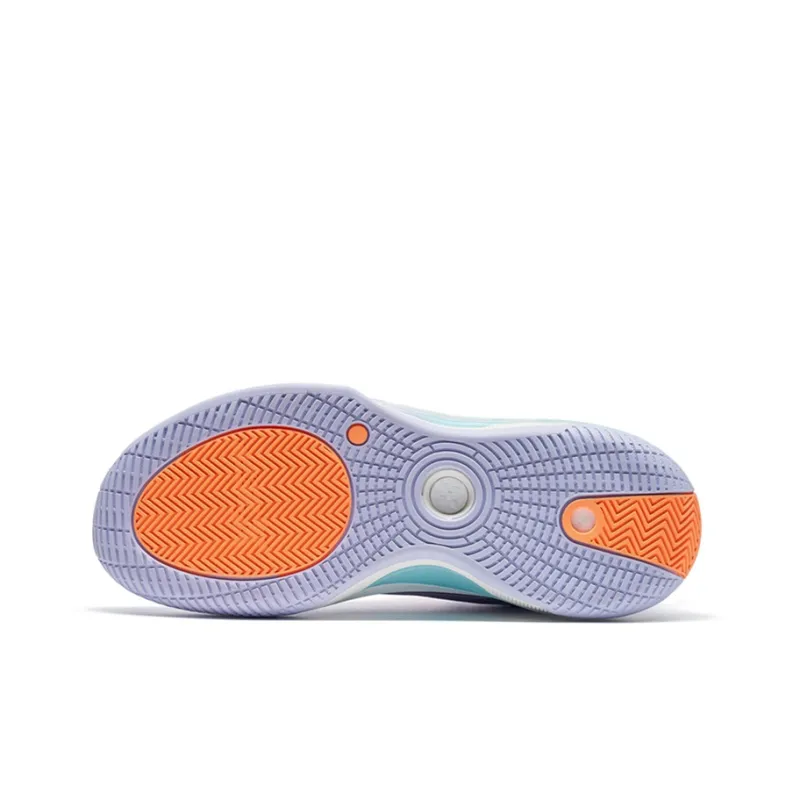 XTEP Melee 1 Basketball Shoes Men Low Top Lavender/Sail White-5