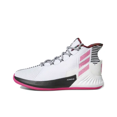 Adidas D Rose 9 White Black Pink