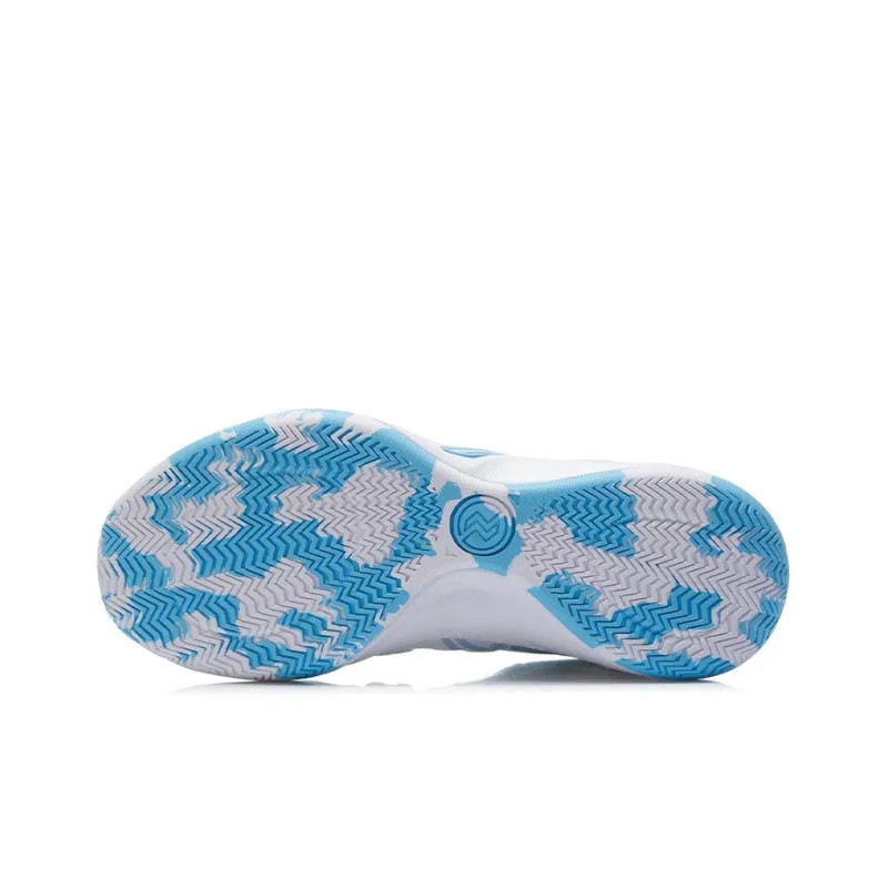 LiNing Speed Team Cushioning Anti-Slip And Wear-Resistant Rebound Low-Top Performance Basketball Shoes White Blue-5