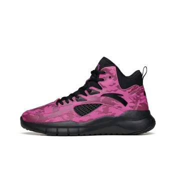 Anta Basketball Collection Durable Cushioning High Top Basketball Shoes Men's Black Purple