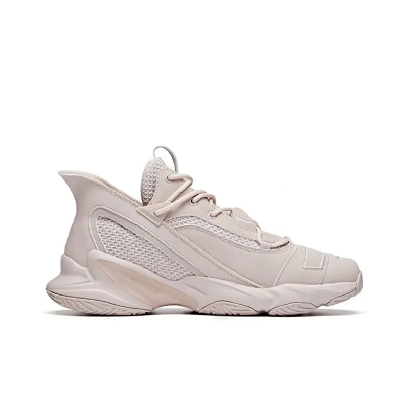 Anta Player 2 Cushioning Anti-Slip And Wear-Resistant High-Top Basketball Shoes Gray-1