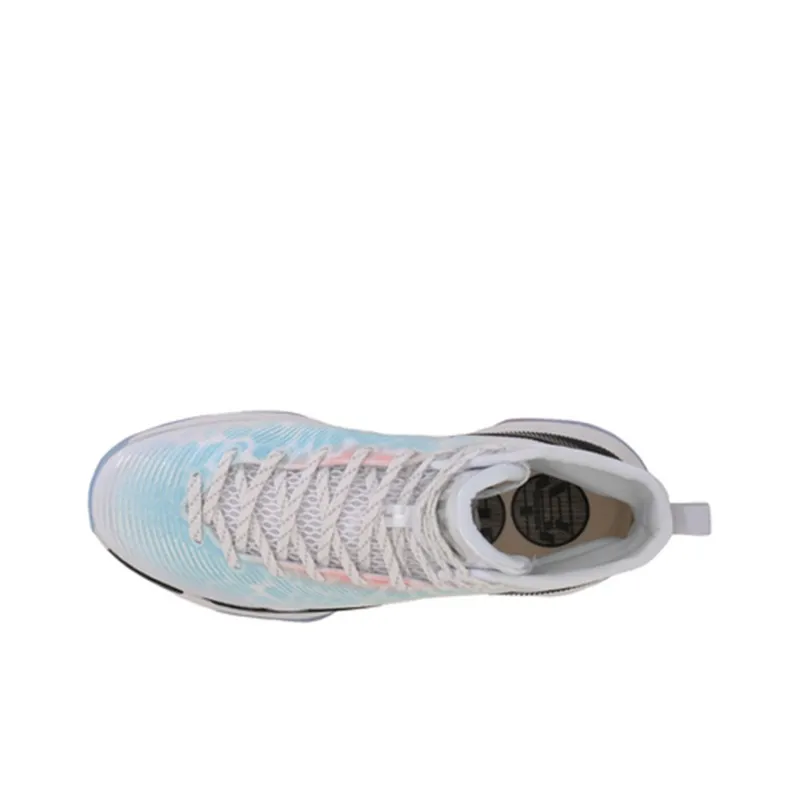 LiNing YuShuai 11 Anti Slip Wear Resistant High Top Basketball Shoes Men's Honey Peach-3