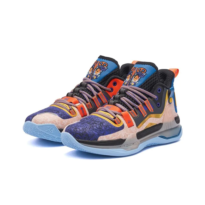 361° AG1 Pro Basketball Shoes Men Low Top Black/Purple-2