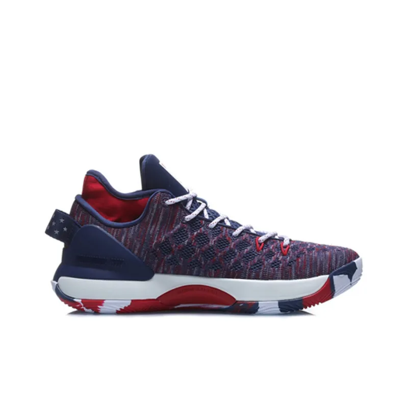 LiNing YuShuai 13 Cushioning Anti Slip And Wear Resistant Low Top Basketball Shoes Men's Navy-1